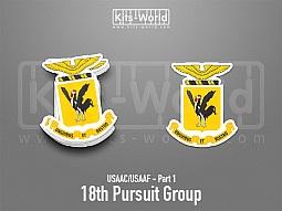 Kitsworld SAV Sticker - USAAC/USAAF - 18th Pursuit Squadron 